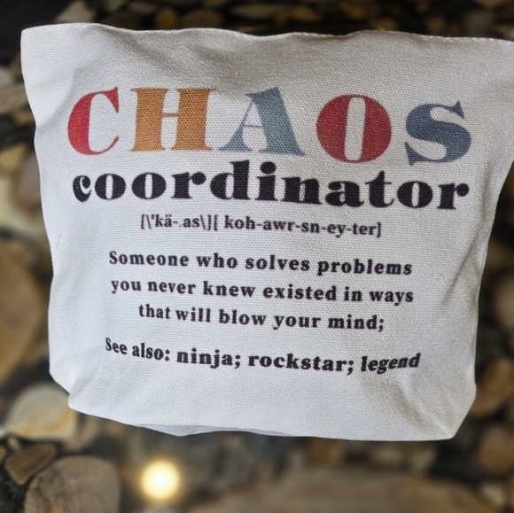 Chaos Coordinator- Canvas Organizer/Makeup/Pen/Pencil bag - Picture 2 of 4